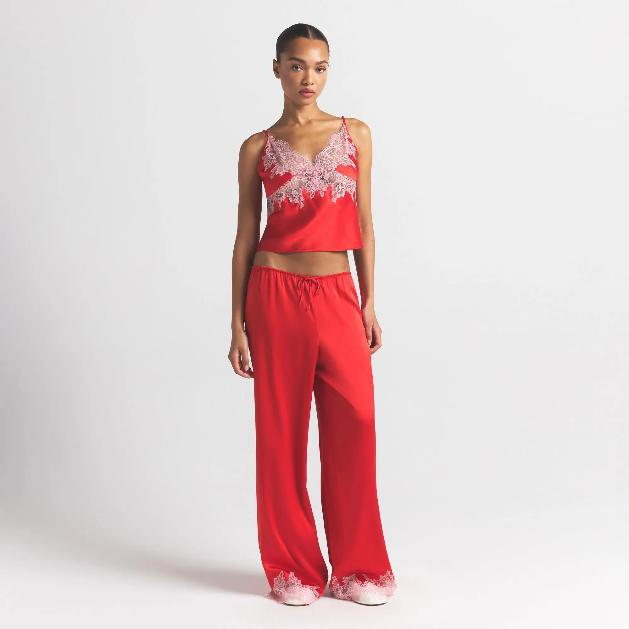 Lace Straight Leg Pant