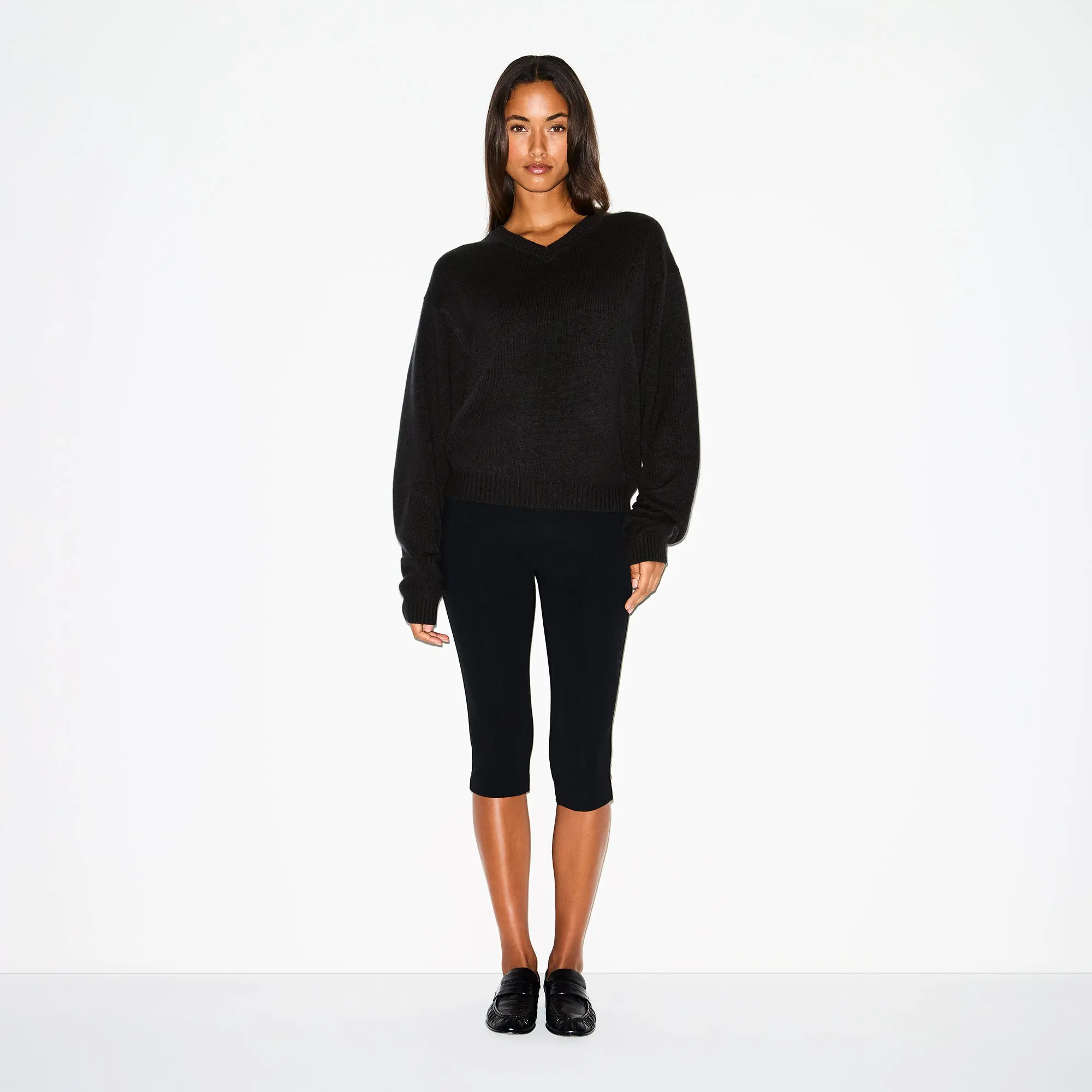 Oversized V Neck Sweater